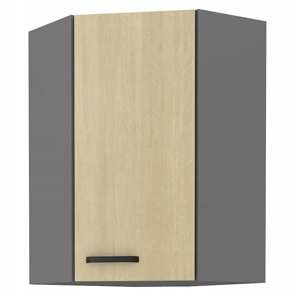 Szafka kuchenna górna narożna SCANDI 60x60 GN-90 (45°) 1F JODEŁKA/ANTRACYT