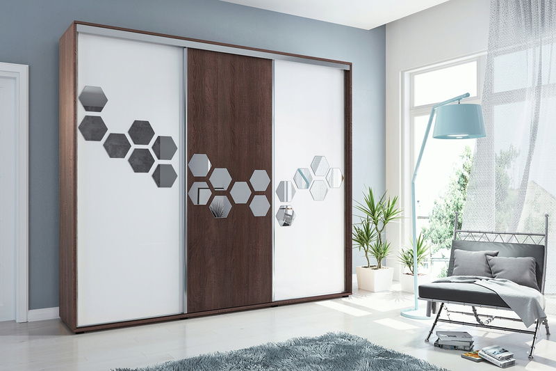 Szafa przesuwna A23 250 / 215 / 62 różne kolory i rozmiary