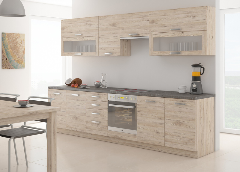 Szafka kuchenna wysoka, słupek 40 DK-210 2F BB DĄB BORDEAUX, Meble Kuchenne BORDEAUX