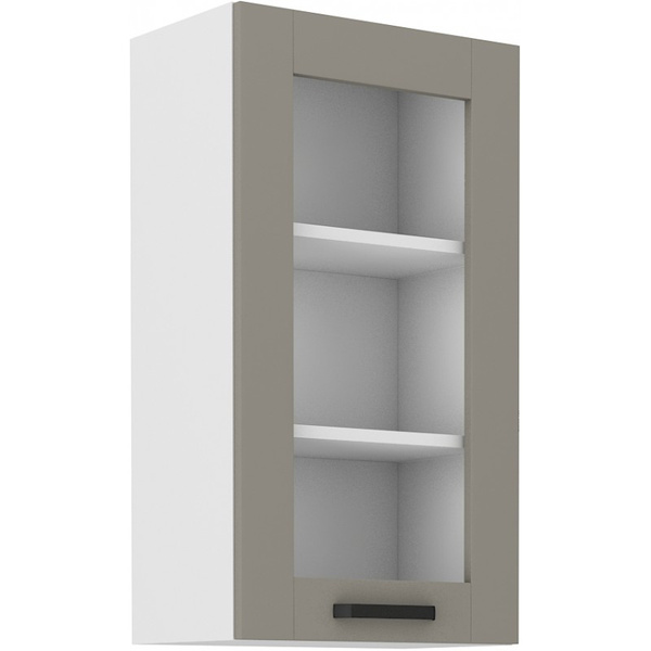 Szafka kuchenna górna LUNA 40 GS-90 1F CLAY GREY / BIAŁY MAT