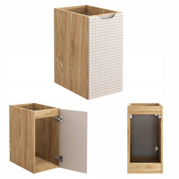 Meble łazienkowe LUXOR BEIGE 90-2, Umywalka nablatowa, Beż, 2 KOLORY