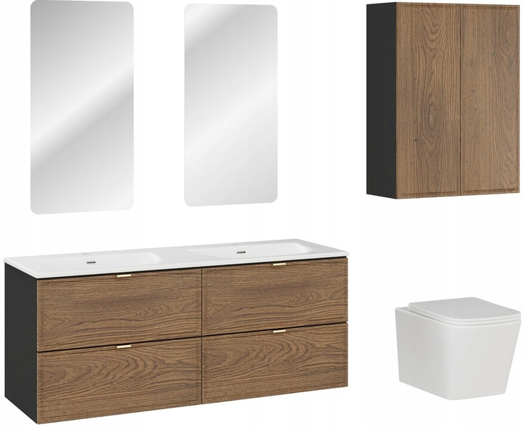 Lustro łazienkowe LED bez ramy, Meble łazienkowe DIANA