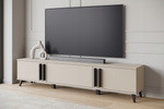 Szafka RTV HELSINKI 180 Dąb Artisan / Czarny Grafit