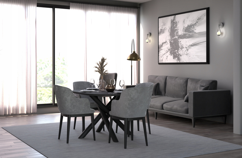 Stół OSLO 138x100cm Jesion Portland