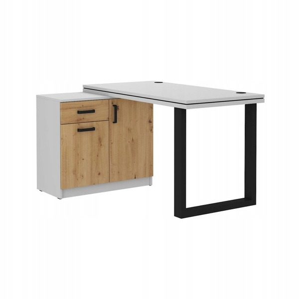 Meble biurowe MALTA 140 biurko komoda DĄB ARTISAN
