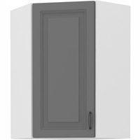 Szafa kuchenna górna narożna STILO 60x60 GN-90 (45°) 1F DUSTGREY/BIAŁY MAT