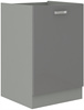 Szafka kuchenna dolna GREY 40 D 1F BB SZARY POŁYSK / SZARY PLATYNOWY
