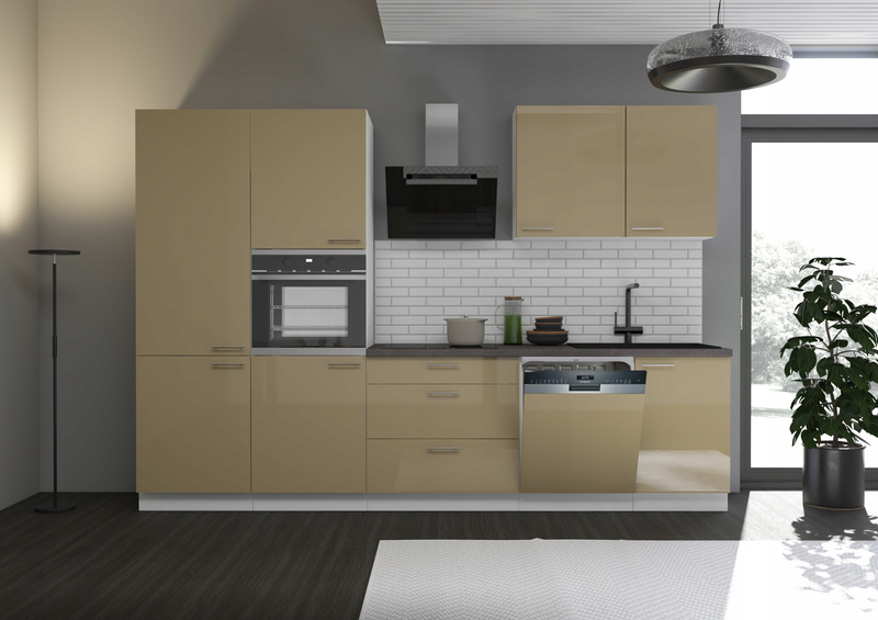Szafka kuchenna górna LARA 60x60 GN-72 (90°) 2F BIAŁY/CAPPUCCINO POŁYSK