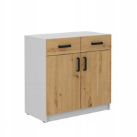 Szafka biurowa dolna MALTA 105 2F 2S Dąb Artisan / Jasny Szary