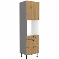 Szafka kuchenna AVA 60 DPS-215 3S 1F DĄB ARTISAN/ANTRACYT