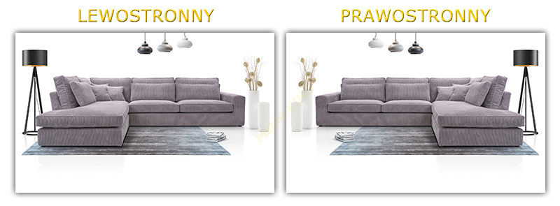 Duży Narożnik do salonu COBRA 314 cm, Rogówka, Ciepły SZTRUKS