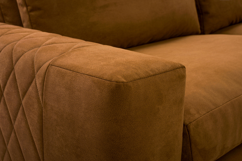 Duży Nowoczesny Narożnik do salonu CORNELIA 314 cm, Sprężyny, Rogówka