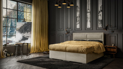 Łóżko Tapicerowane Kontynentalne MERIDA140x200 cm