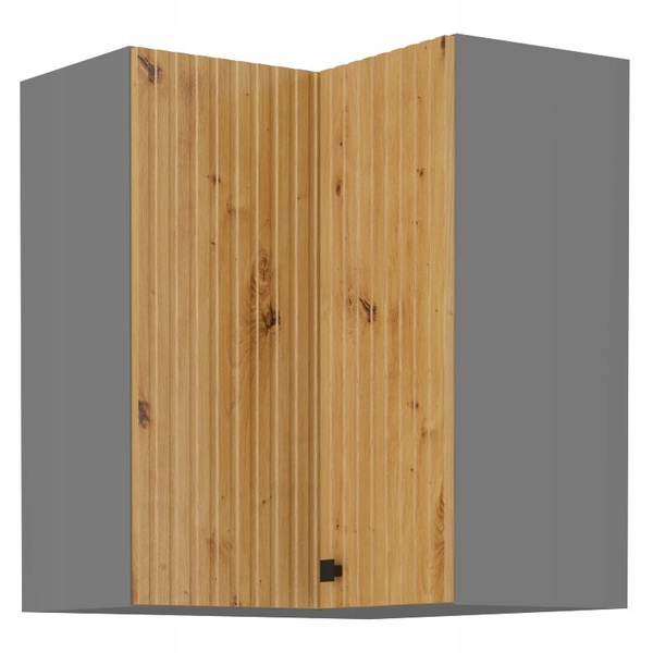 Szafka kuchenna górna narożna AVA 60x60 GN-72 (90°) 2F DĄB ARTISAN/ANTRACYT