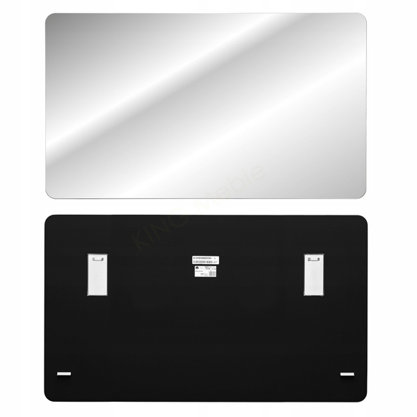 Meble łazienkowe FIJI WHITE 120-2, 2x Umywalka nablatowa, Lustro, 2x LED