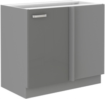 Szafka kuchenna dolna GREY 105 ND 1F BB SZARY POŁYSK / SZARY PLATYNOWY