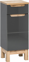 Szafka łazienkowa 810 35cm, Meble łazienkowe BALI Dąb Craft / Szary Połysk