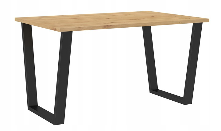 Stół loftowy do jadalni CEZAR 138X67 BIAŁY