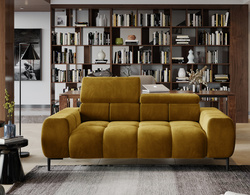 Sofa PLAZA S 2 192 cm, Nowoczesna, Wygodna Kanapa, Zagłówki