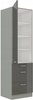 Szafka kuchenna GREY 60 DKS-210 3S 1F SZARY POŁYSK / SZARY PLATYNOWY