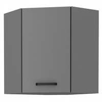 Szafka kuchenna górna narożna NESSA 60x60 GN-72 (45°) 1F ANTRACYT