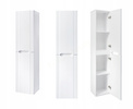 Meble łazienkowe FIJI WHITE 60, Umywalka jednokomorowa, Lustro, Lampka LED