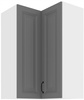 Szafa kuchenna górna narożna STILO 60x60 GN-90 (90°) 2F DUSTGREY/BIAŁY MAT