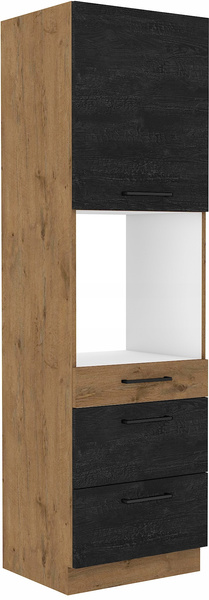 Szafka kuchenna VIGO 60 DPS-210 3S 1F DARK WOOD / DĄB LANCELOT