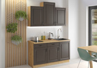 Szafa kuchenna górna STILO 60x60 GN-72 (90°) 2F GRAFIT MAT/DĄB ARTISAN