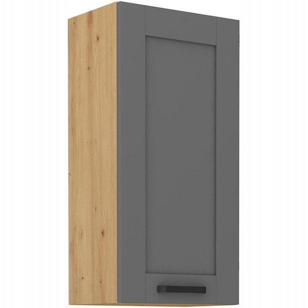 Szafka kuchenna górna LUNA 40 G-90 1F DUST GREY / DĄB ARTISAN