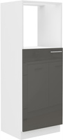 Szafka kuchenna LARA 60 DKPL-162 1F BIAŁY/GRAFIT POŁYSK