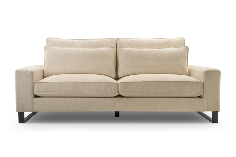 Zestaw wypoczynkowy CARA(CORBLACK) 221 cm + FOTEL, Sofa do salonu