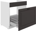 Szafka kuchenna dolna STILO 80 ZL 1S BB GRAFIT MAT/BIAŁY MAT