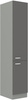 Szafka kuchenna słupek GREY 40 DK-210 2F SZARY POŁYSK / SZARY PLATYNOWY
