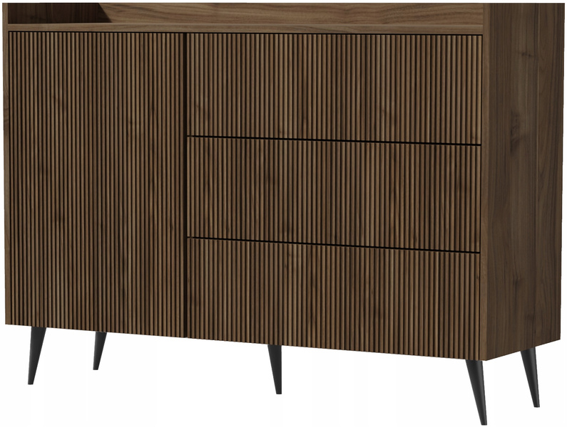 Komoda ADEMO 4 126cm, Meble pokojowe Orzech