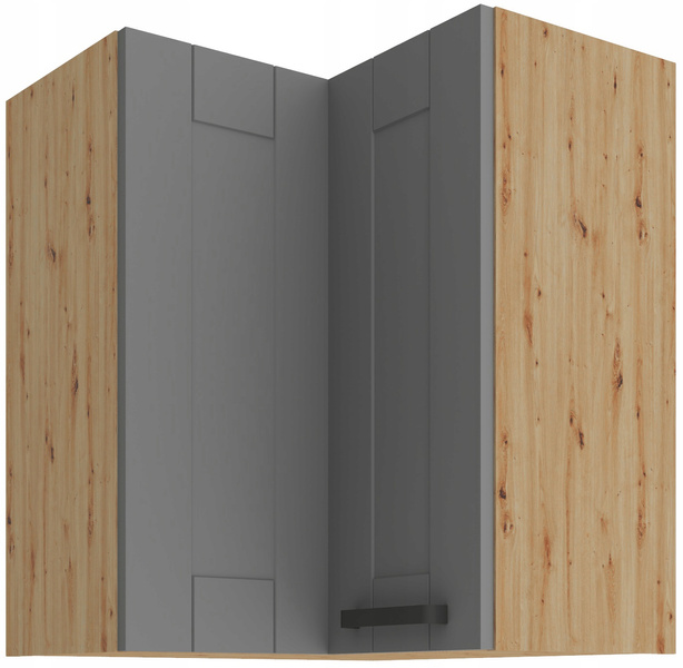 Szafka kuchenna górna LUNA 60x60 GN-72 2F (90°) DUSTGREY / DĄB ARTISAN