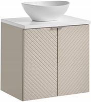 Zestaw meblowy 60cm z blatem, umywalka, Meble łazienkowe VIVA Kaszmir/Biały