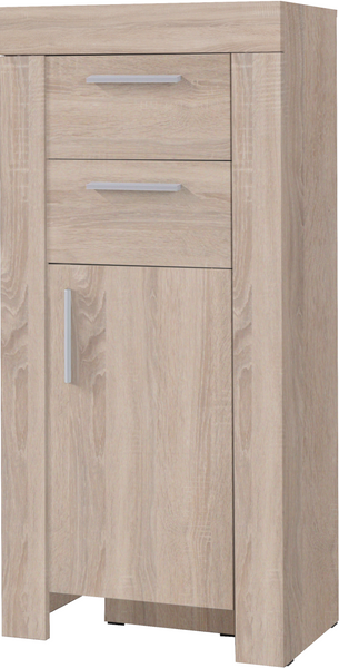 Komoda CEZAR 8, Komoda 60cm, Komoda wysoka, Biała