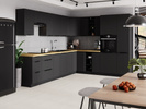 Szafka kuchenna dolna narożna SIENA 90x90 DN 2F BB CZARNY MAT
