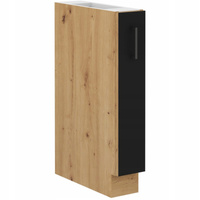 Szafka kuchenna dolna MODENA 15 D CARGO BB CZARNY MAT/DĄB ARTISAN