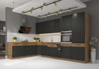 Szafka kuchenna VIGO 60 LO-210 2F DARK WOOD / DĄB LANCELOT
