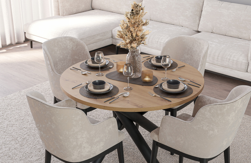 Stół OSLO 110cm Dąb Artisan