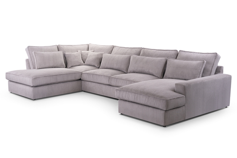 Duży Narożnik Do Salonu CLEO U (COBRA) 398 cm, Rogówka, W kształcie U