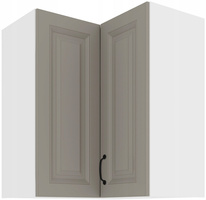 Szafka kuchenna górna narożna STILO 60x60 GN-72 (90°) 2F CLAYGREY/BIAŁY MAT