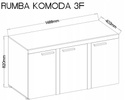 Komoda Rumba 3F Salon MATERA/OLD STYLE