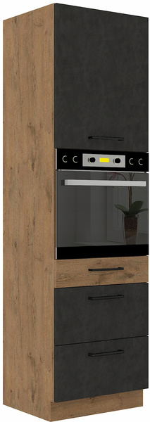 Szafka kuchenna VIGO 60 DPS-210 3S 1F DARK WOOD / DĄB LANCELOT