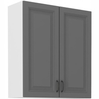 Szafka kuchenna górna STILO 80 G-90 2F DUSTGREY/BIAŁY MAT