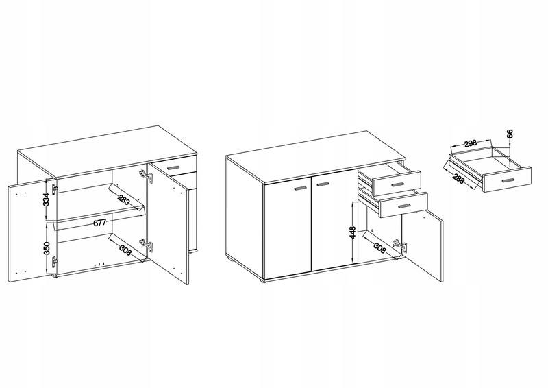 Komoda MIKE 1 salon, przedpokój, pokój