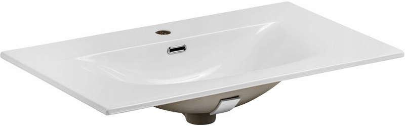Zestaw meblowy 90cm z umywalką, Meble łazienkowe OCEAN Beż / Dąb Olejowany