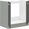 Szafka kuchenna dolna GREY 80 ZL 2F BB SZARY POŁYSK / SZARY PLATYNOWY